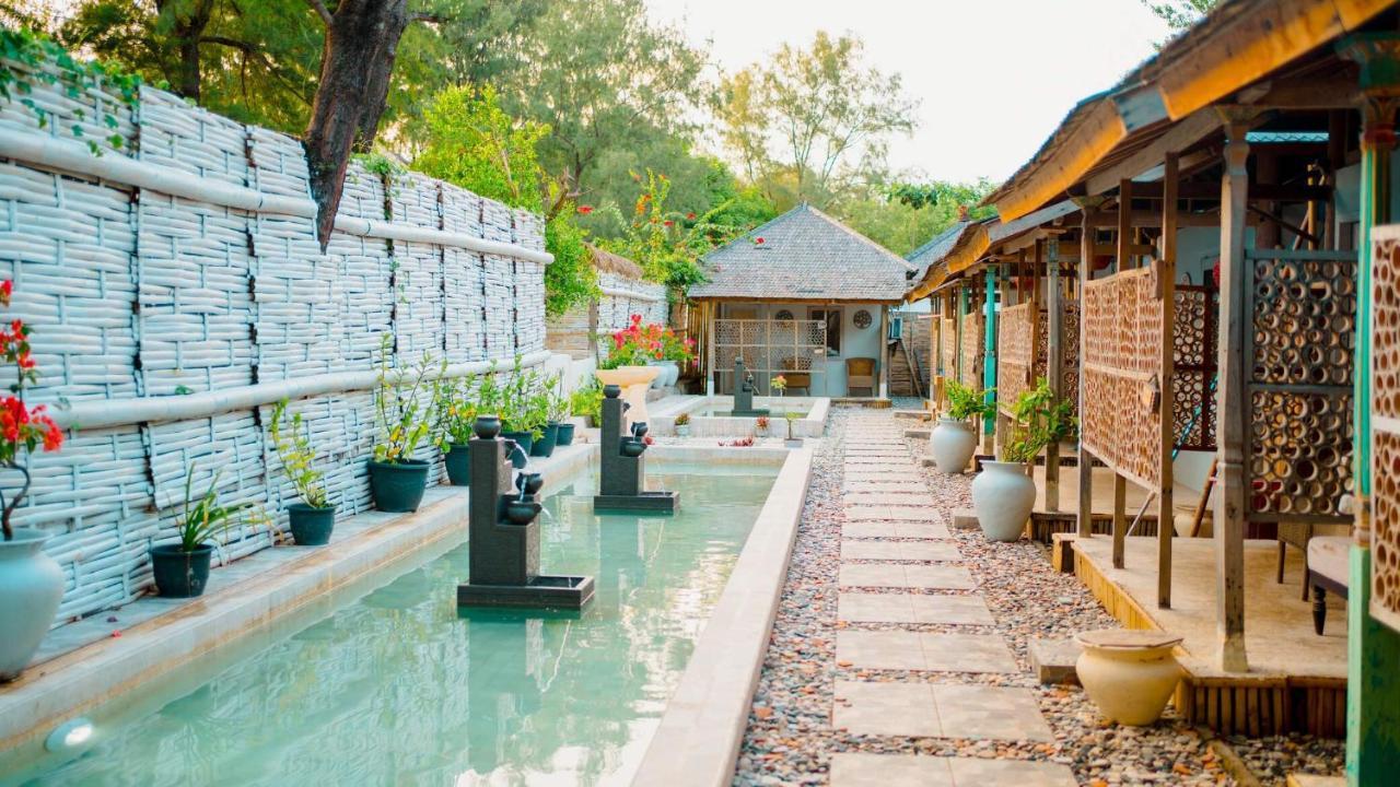 Bungalow Cafe Gili Beachfront Gili Meno Exterior photo