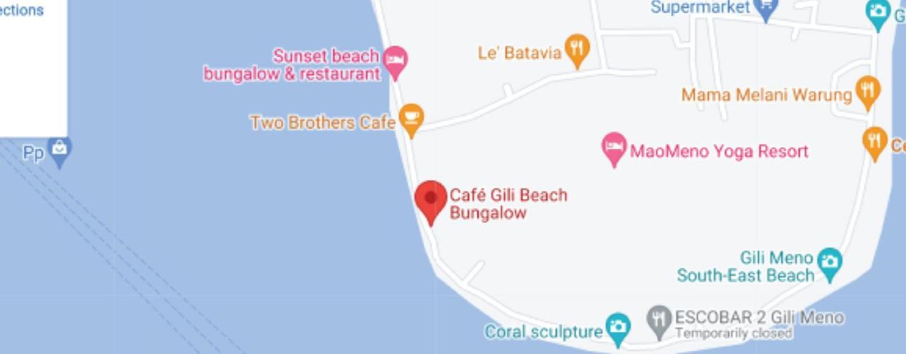 Bungalow Cafe Gili Beachfront Gili Meno Exterior photo